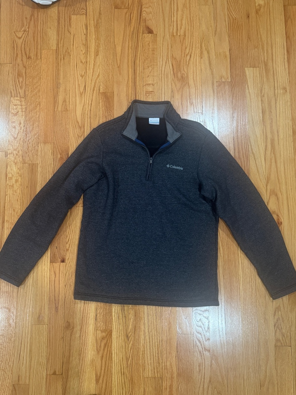 Columbia Men's Charcoal Gray Half-Zip Fleece Pullover